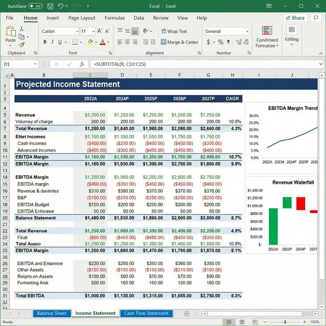 3-Statement Financial Model